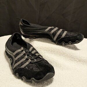 Skechers suede & textile bungee lace bike shoe size 6.5
